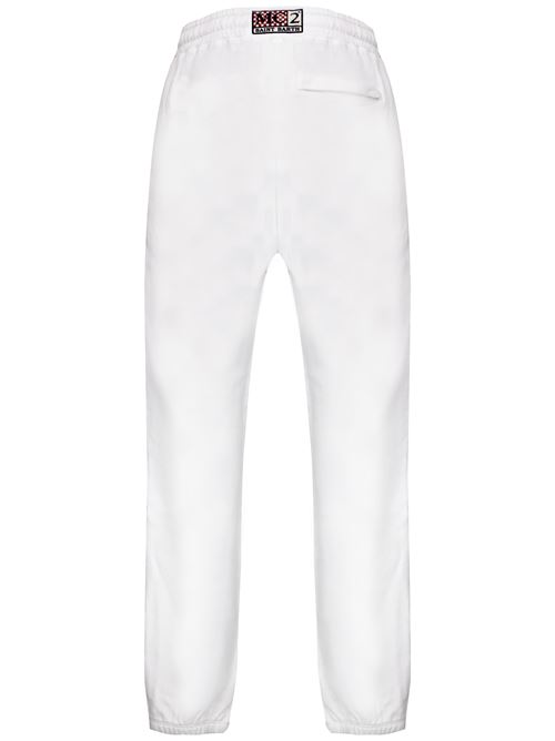 Chalk white cotton jersey pants MC2 Saint Barth | BOLTSPONGE00398F